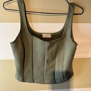 Altar'd State Olive Green Structured Tank Camisole